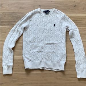 Small white Ralph Lauren sweater